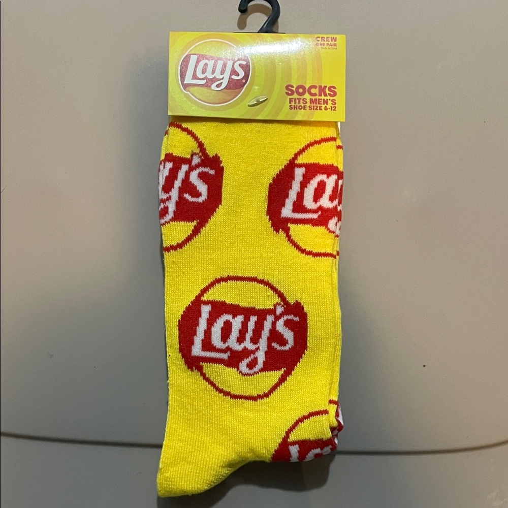 Men’s Lays Yellow and Red Men's Crew Socks ⭐️2 for $11⭐️